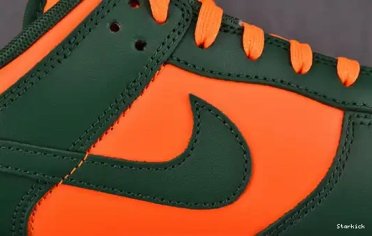 DD1391-300 Low Dunk Hurricanes Miami Nike 0706